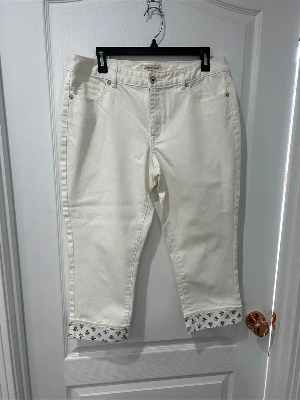 Coldwater Creek White Denim Cropped Pants
